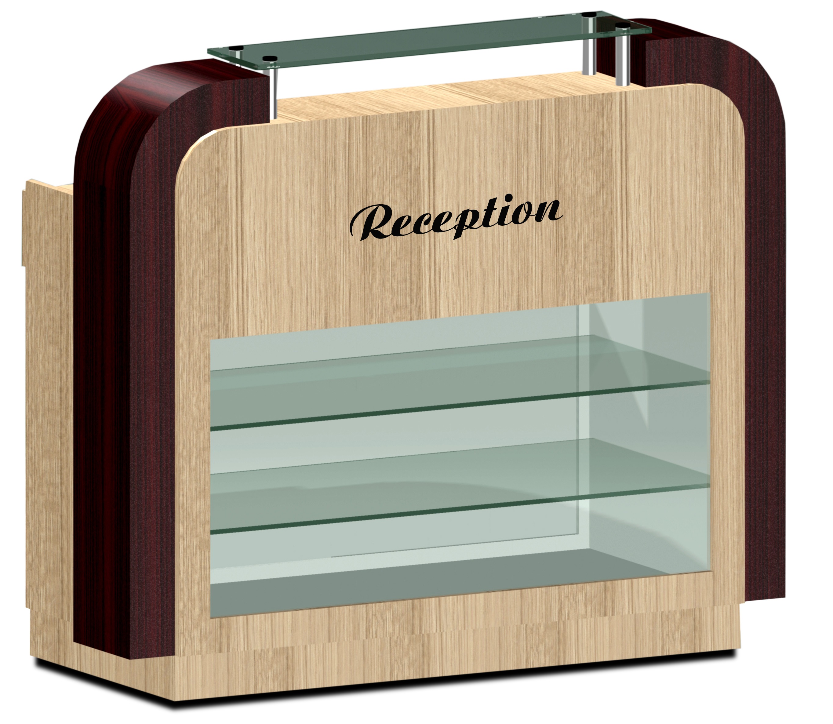 Reception Desk C-39 (Ash/Rosewood)